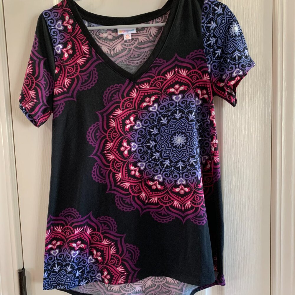 LuLaRoe Womens Short Sleeve Top